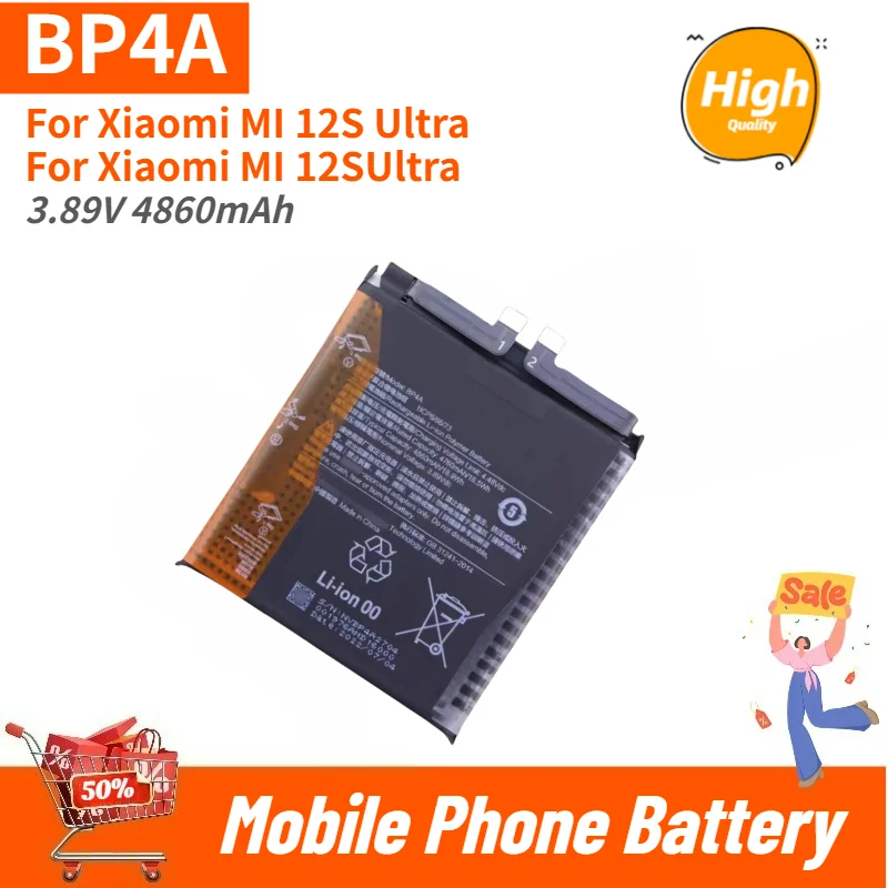 High Quality BP4A Phone Battery 3.89V 4860mAh For Xiaomi MI 12S Ultra 12SUltra Brand New Replacement Battery
High Quality BP4A Phone Battery 3.89V 4860mAh For Xiaomi MI 12S Ultra 12SUltra Brand New Replacement Battery