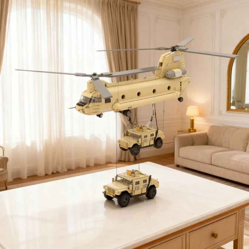 1549pcs MOC Boeing CH 47 F Chinook 1 33 Minifig Scale Creator Model Building Blocks Architecture Toy Christmas Gifts Brick Kids
1549pcs MOC Boeing CH 47 F Chinook 1 33 Minifig Scale Creator Model Building Blocks Architecture Toy Christmas Gifts Brick Kids