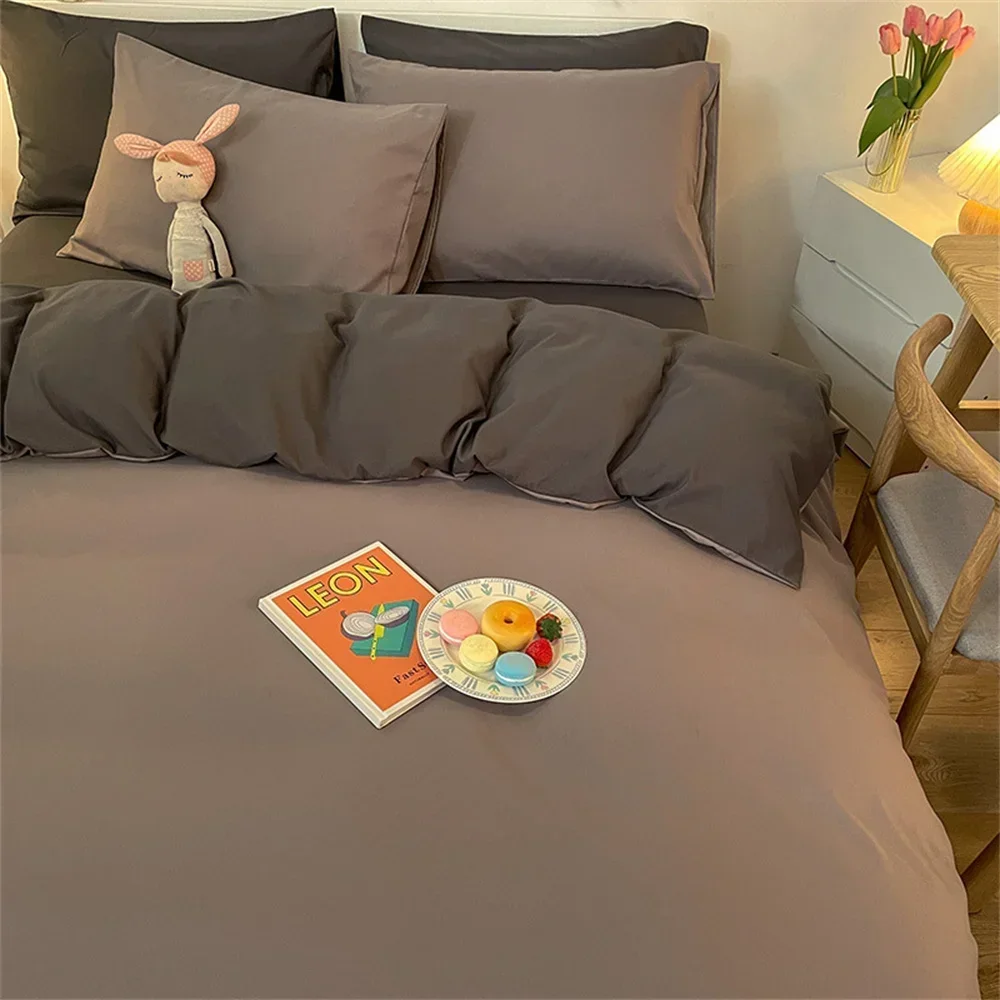 Small Fresh Quilt Set, Bedding Set, Four Piece Set, Brushed Household Solid Color Home Textile Solid
Small Fresh Quilt Set, Bedding Set, Four Piece Set, Brushed Household Solid Color Home Textile Solid