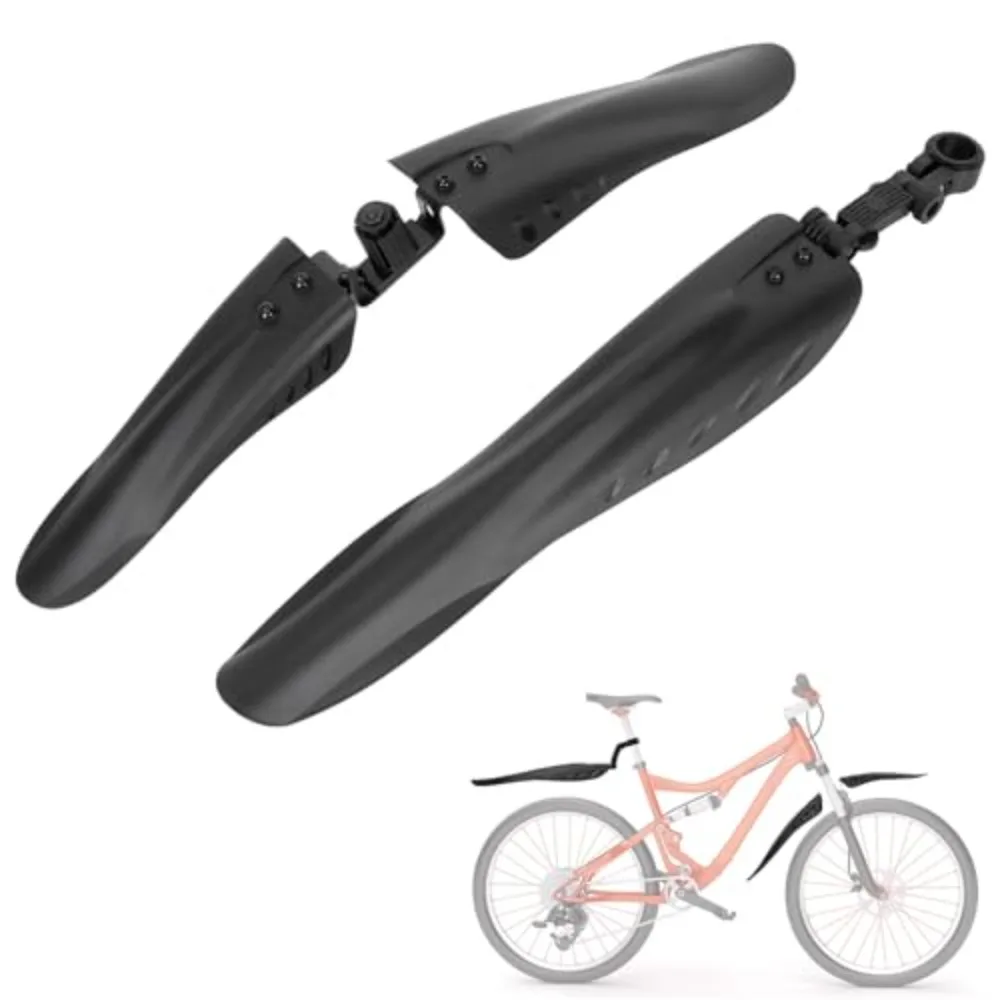 Bike Mud Guard Set Front & Rear Adjustable Universal 22-27.5 inch Thicken Splash Guard for Mountain Road Bicycle Black
Bike Mud Guard Set Front & Rear Adjustable Universal 22-27.5 inch Thicken Splash Guard for Mountain Road Bicycle Black