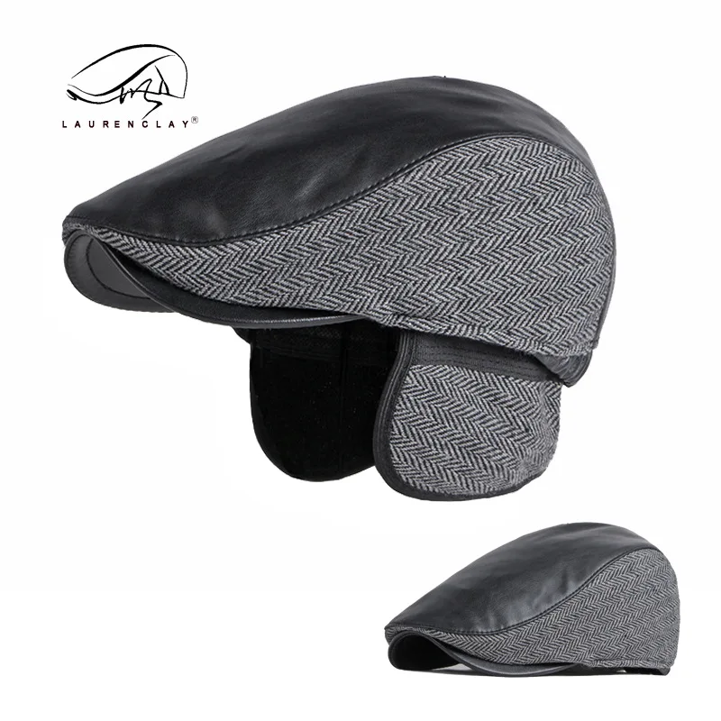 Export Foreign Trade Hat Men's British Retro Beret Middle-aged And Elderly Peaked Cap Earflaps Warm Advance Hats Leather Hat
Export Foreign Trade Hat Men's British Retro Beret Middle-aged And Elderly Peaked Cap Earflaps Warm Advance Hats Leather Hat