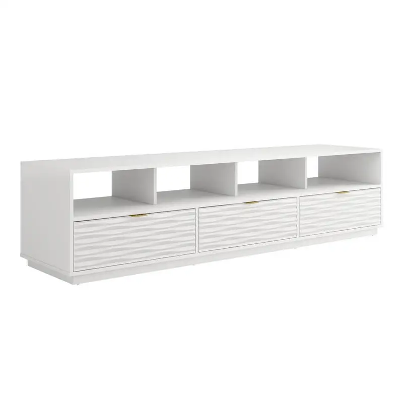 White Finish Credenza Storage Cabinet with Elegant Design for Home or Office Use
White Finish Credenza Storage Cabinet with Elegant Design for Home or Office Use