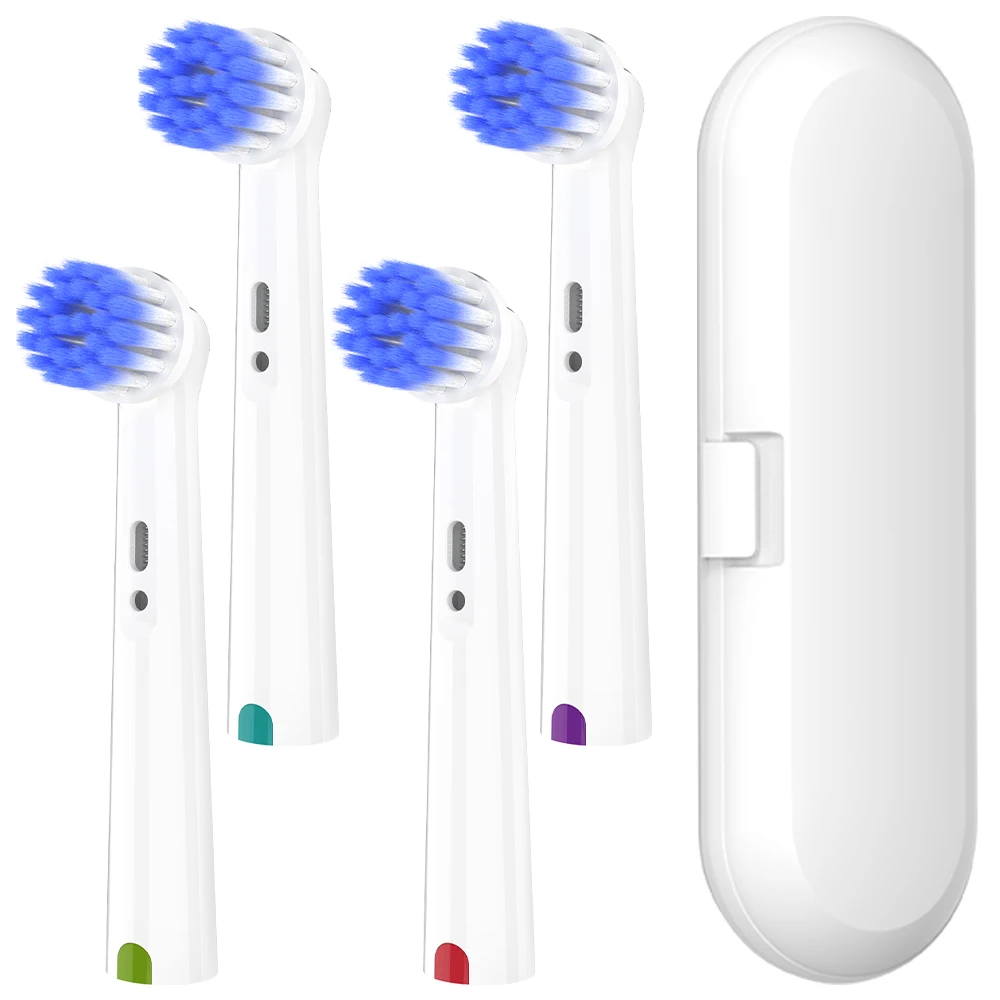 4x Ultra Soft Replacement Brush Heads & Portable Dustproof Toothbrush Travel Case Set Compatible with Oral B Electric Toothbrush
4x Ultra Soft Replacement Brush Heads & Portable Dustproof Toothbrush Travel Case Set Compatible with Oral B Electric Toothbrush