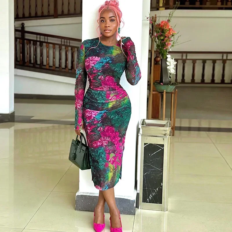 Summer Swimsuit Dresses Bath Cover Up Women Beachwear 2025 Elegant Printed One Step With Wrapped Mesh Round Neck Sleeve
Summer Swimsuit Dresses Bath Cover Up Women Beachwear 2025 Elegant Printed One Step With Wrapped Mesh Round Neck Sleeve