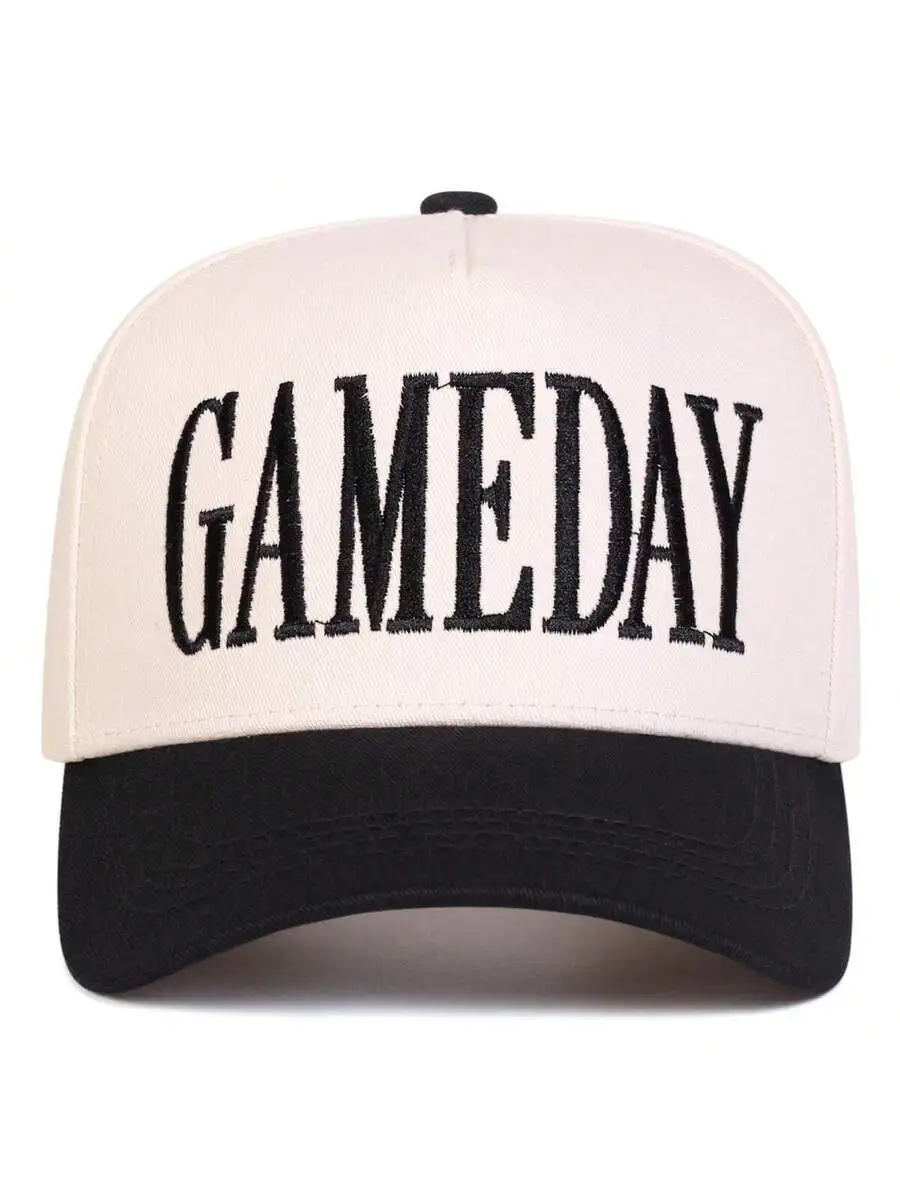 Men Two Tone Five Panel Baseball Cap With Embroidered Letter Gameday Outdoor Adjustable Hat
Men Two Tone Five Panel Baseball Cap With Embroidered Letter Gameday Outdoor Adjustable Hat