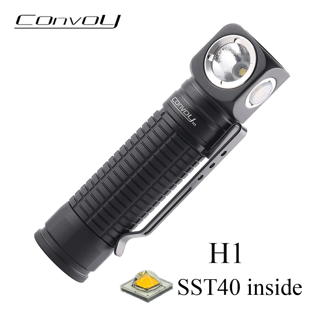 Convoy Flashlight H1 with SST40 Led Headlamp Mini Lanterna 18650 Head lamp High Powerful Torch Working Light Latarka
Convoy Flashlight H1 with SST40 Led Headlamp Mini Lanterna 18650 Head lamp High Powerful Torch Working Light Latarka