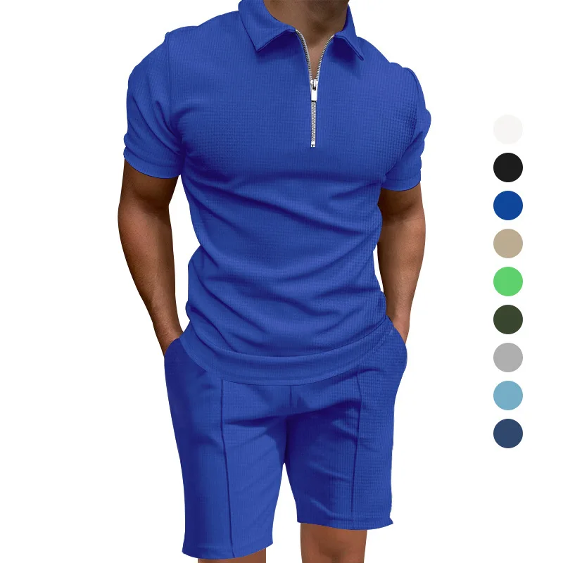 Summer Men's Polo Shirt Set Solid Color Waffle Short Sleeve Slim Fit Lapel T-Shirt Casual Men's
Summer Men's Polo Shirt Set Solid Color Waffle Short Sleeve Slim Fit Lapel T-Shirt Casual Men's