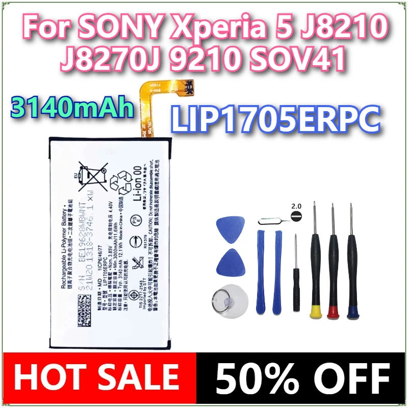Brand New LIP1705ERPC 3140mAh Mobile Phone Battery for SONY Xperia 5 J8210 J8270J 9210 SOV41 Phone Batteries Bateria 3.85V
Brand New LIP1705ERPC 3140mAh Mobile Phone Battery for SONY Xperia 5 J8210 J8270J 9210 SOV41 Phone Batteries Bateria 3.85V