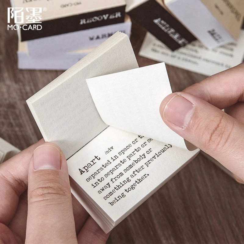 100pcs/lot A-Z Word Memo Paper, Literary Retro Handbook Decorative Material Paper, for Journal, Scrapbook & DIY Crafts
100pcs/lot A-Z Word Memo Paper, Literary Retro Handbook Decorative Material Paper, for Journal, Scrapbook & DIY Crafts