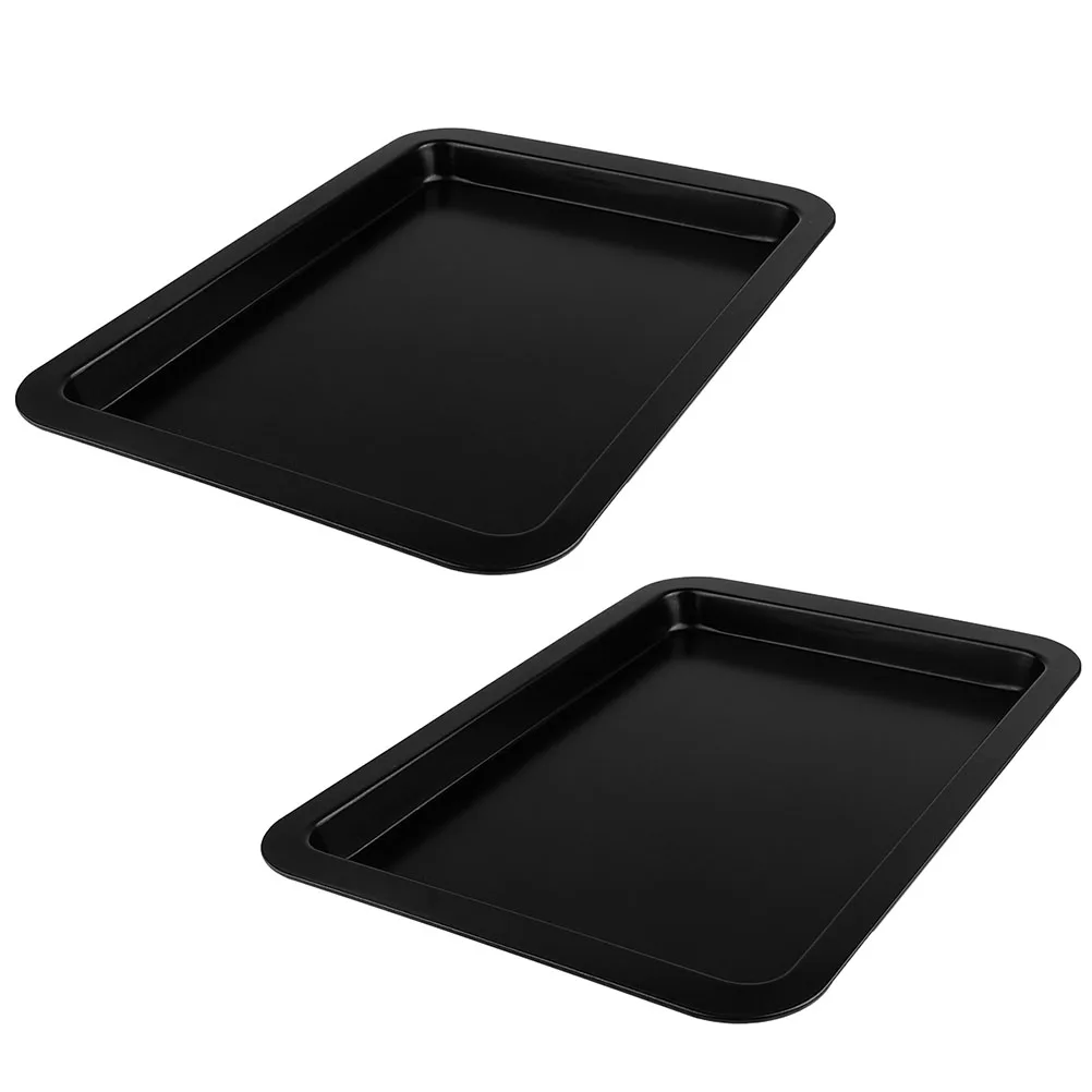 2Pcs Baking Pan Stainless Steel Nonstick Coating Rectangular Cake Pan Pizza Tray Biscuit Mold Easy Cleaning Use
2Pcs Baking Pan Stainless Steel Nonstick Coating Rectangular Cake Pan Pizza Tray Biscuit Mold Easy Cleaning Use