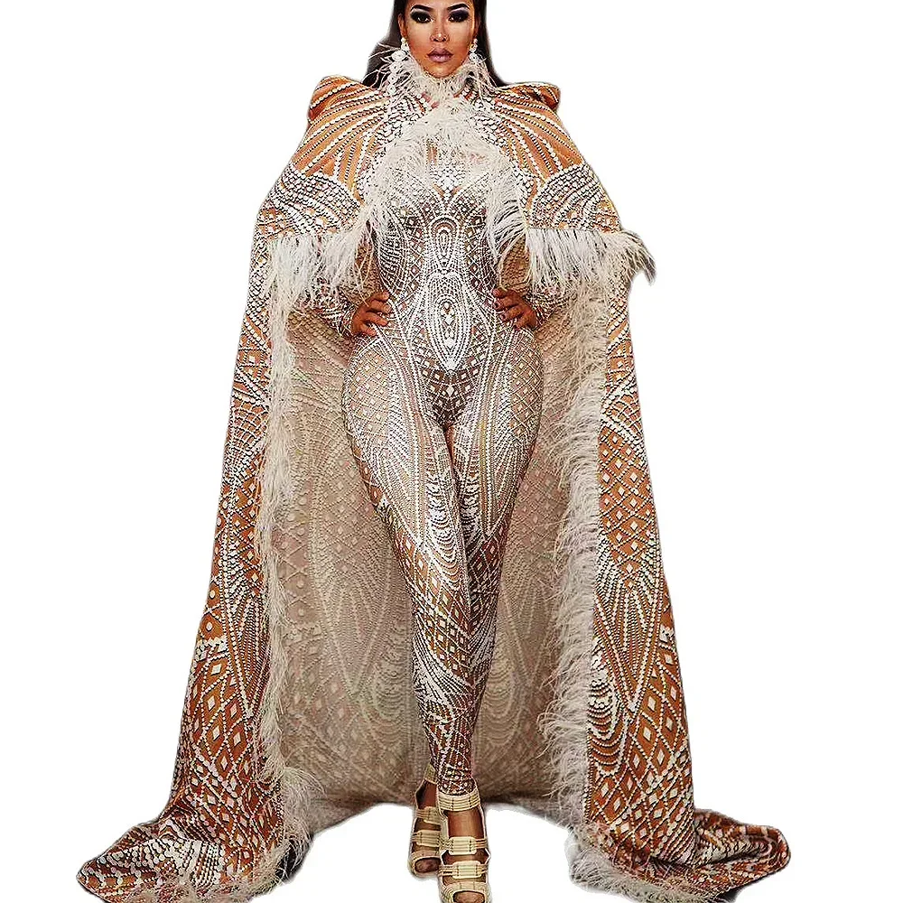 Print Perspective Women Men Skinny Stretch Bodysuits Feather Long Shawl Nightclub DJ Singer Dance Stage Wear Evening Prom Outfit
Print Perspective Women Men Skinny Stretch Bodysuits Feather Long Shawl Nightclub DJ Singer Dance Stage Wear Evening Prom Outfit