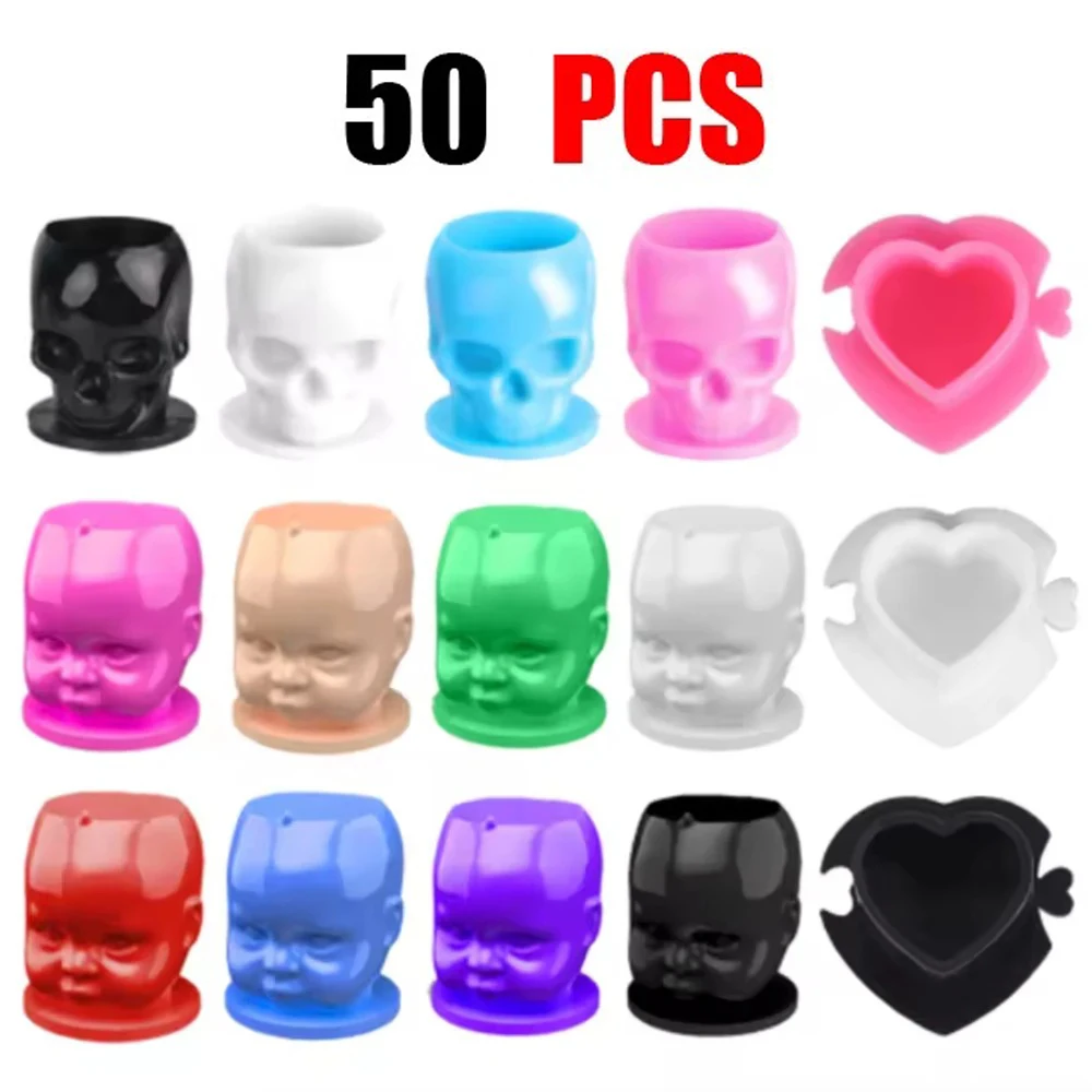 50Pcs Disposable Tattoo Ink Cups with Base Pigment Holder Tattoo Caps Permanent Makeup Supplies for Professional Use
50Pcs Disposable Tattoo Ink Cups with Base Pigment Holder Tattoo Caps Permanent Makeup Supplies for Professional Use