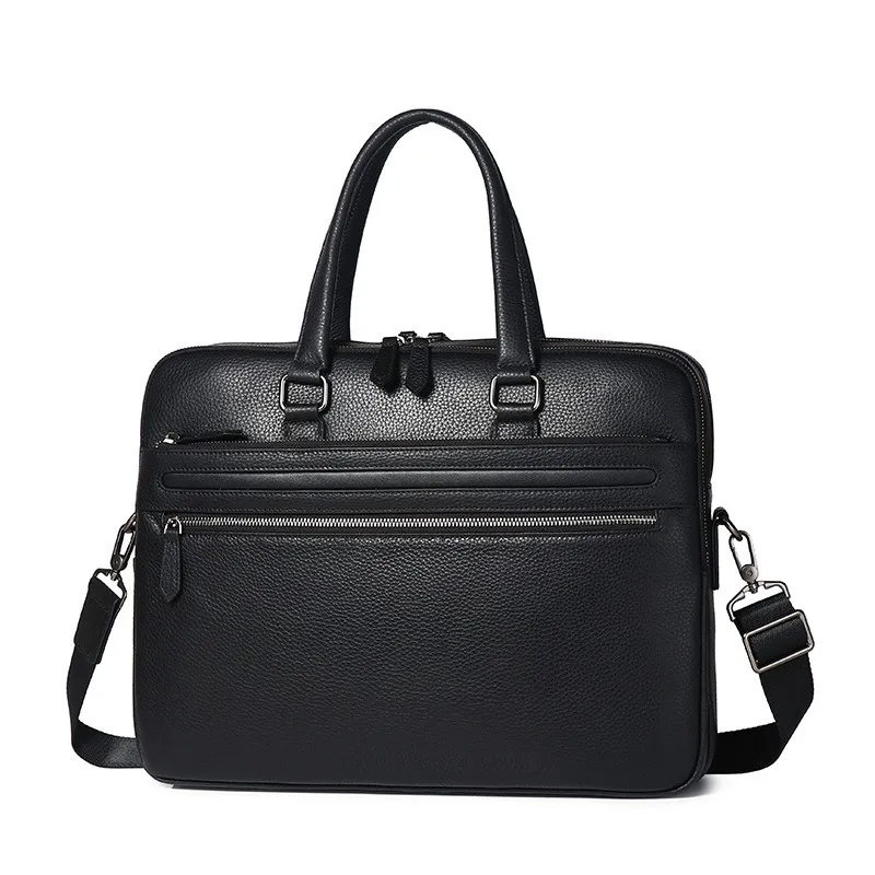 New Cow Genuine Leather Bussiness Briefcases Black for Men Luxury Handbags Laptop Briefcase Bags 14 Inch Office Computer Bag
New Cow Genuine Leather Bussiness Briefcases Black for Men Luxury Handbags Laptop Briefcase Bags 14 Inch Office Computer Bag