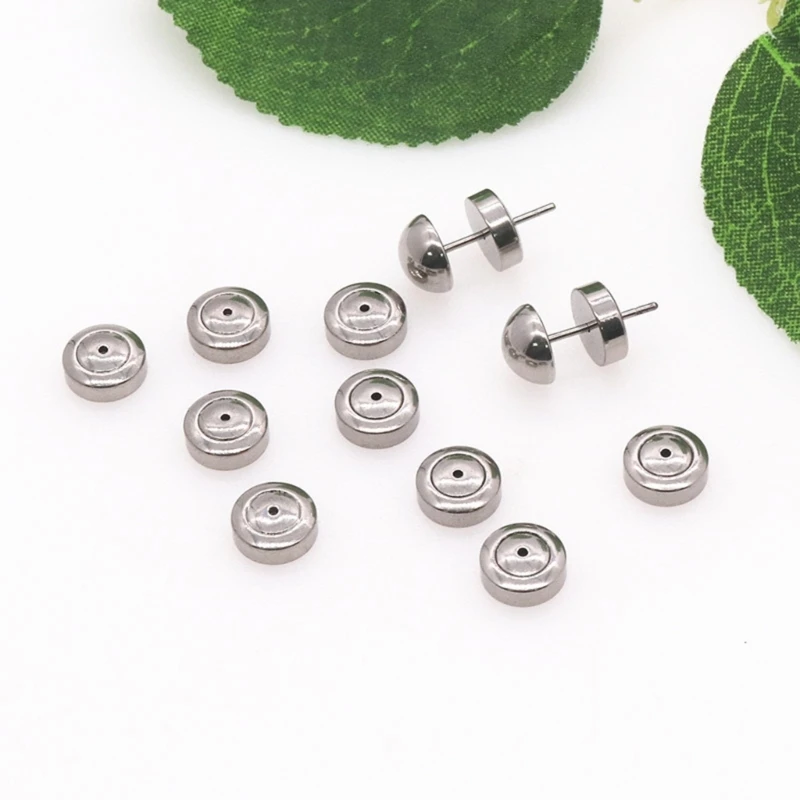 4pcs/Lot High Quality Stainless Steel Silver Gold Plated Earring Back Plug Earring Settings Base Ear Studs Back Stopper
4pcs/Lot High Quality Stainless Steel Silver Gold Plated Earring Back Plug Earring Settings Base Ear Studs Back Stopper