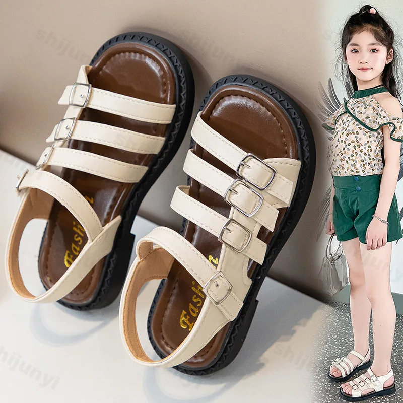 Детские сандалии в римском стиле, новинка лета 2023, повседневная классная обувь принцессы для маленьких девочек на мягкой подошве с тканой пряжкой, удобные кроссовки
Детские сандалии в римском стиле, новинка лета 2023, повседневная классная обувь принцессы для маленьких девочек на мягкой подошве с тканой пряжкой, удобные кроссовки