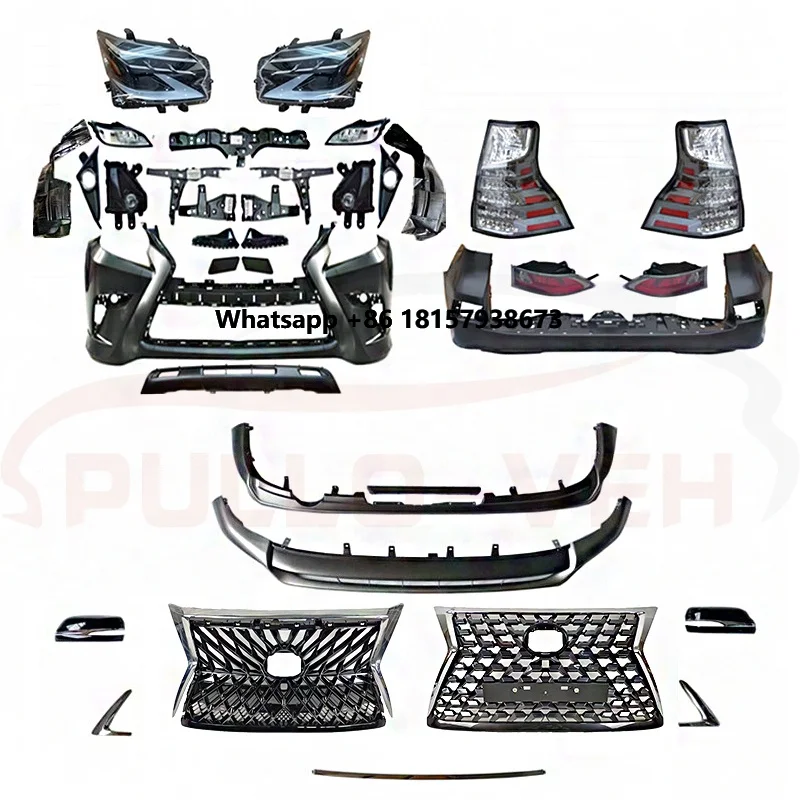 New High Quality BodyKit for Lexus GX460 2010-2019 Upgrade to 2020 Style Old to New Front Bumper Assembly with Grille
New High Quality BodyKit for Lexus GX460 2010-2019 Upgrade to 2020 Style Old to New Front Bumper Assembly with Grille