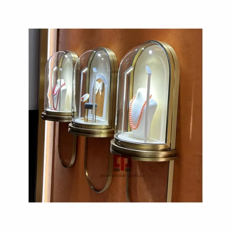 Custom.High-End Jewelry Display Wall Cabinet Metal Stainless Steel Curved Glass Jewelry Display Cabinet Customization 
Custom.High-End Jewelry Display Wall Cabinet Metal Stainless Steel Curved Glass Jewelry Display Cabinet Customization