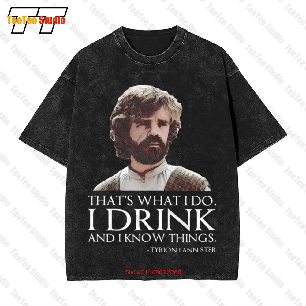 I Drink And Know Things Vintage Oversized T-Shirt Tyrion Lannister Full Color Photo 3127 H127
I Drink And Know Things Vintage Oversized T-Shirt Tyrion Lannister Full Color Photo 3127 H127