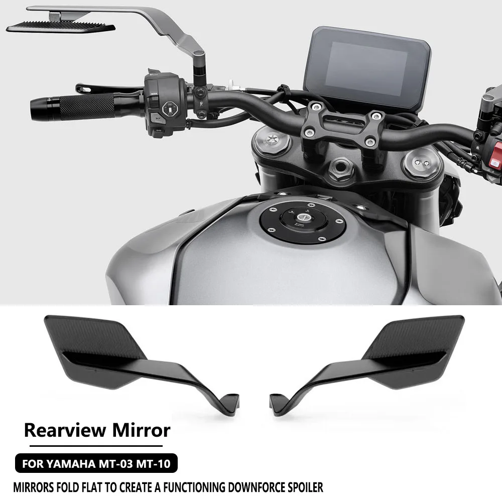 Motorcycle MT03 NEW Rearview Mirror Invisible Wing Adjustable Rotating Side View Mirror For YAMAHA MT03 MT10 MT03 MT10
Motorcycle MT03 NEW Rearview Mirror Invisible Wing Adjustable Rotating Side View Mirror For YAMAHA MT03 MT10 MT03 MT10