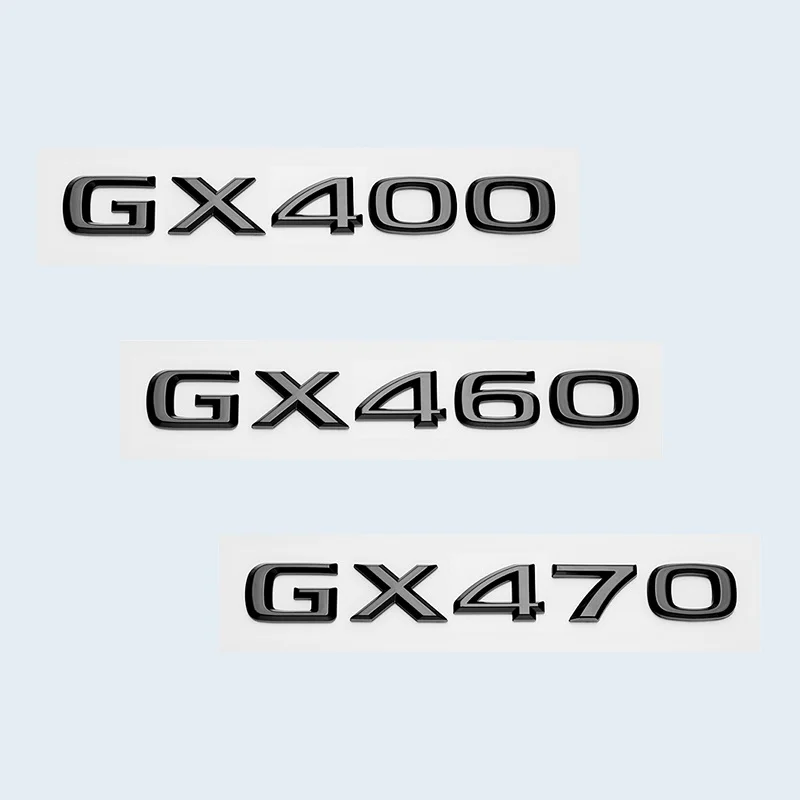 3D Letters Number Glossy Black GX400 GX460 GX470 ABS Emblem For Lexus GX Series Car Trunk Tail Badge Sticker Accessories
3D Letters Number Glossy Black GX400 GX460 GX470 ABS Emblem For Lexus GX Series Car Trunk Tail Badge Sticker Accessories