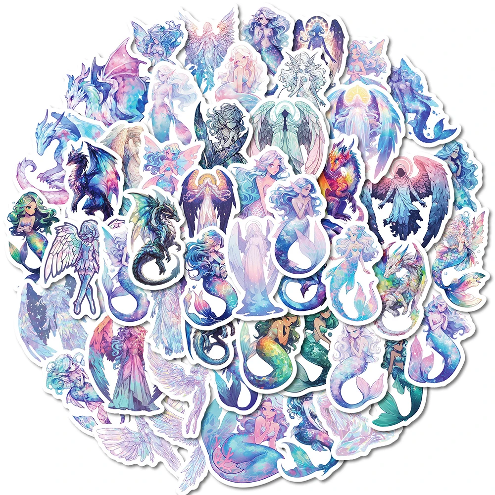 10/30/50pcs Cartoon Angel Mermaid Holographic Stickers Cool Decoration DIY Phone Skateboard Laptop Graffiti Decals for Kids Toy
10/30/50pcs Cartoon Angel Mermaid Holographic Stickers Cool Decoration DIY Phone Skateboard Laptop Graffiti Decals for Kids Toy