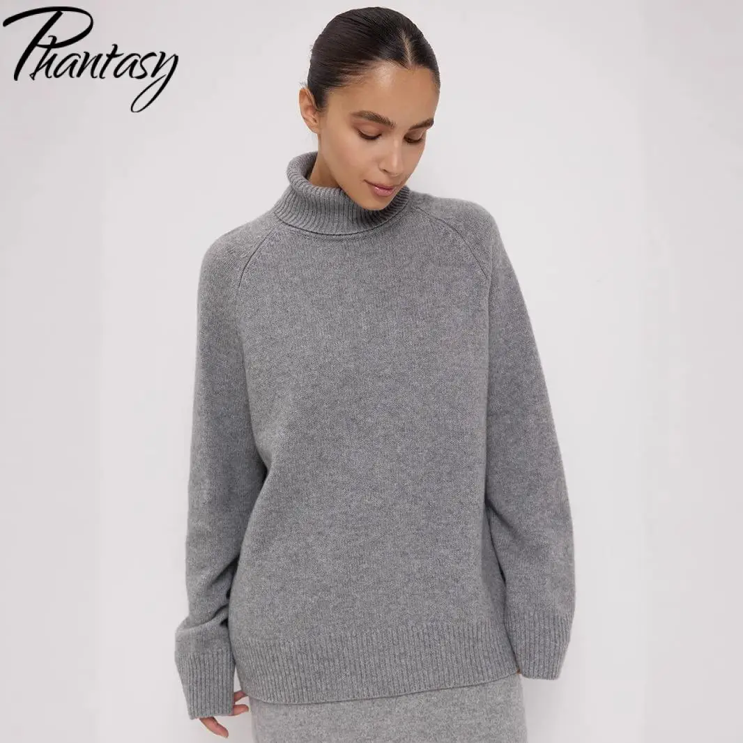 Phantasy Women Knitted Sweater Sustainzed Pullover Warm Cozy Knitted Top Fashion Casual Sweater Simple Turtleneck Sweater
Phantasy Women Knitted Sweater Sustainzed Pullover Warm Cozy Knitted Top Fashion Casual Sweater Simple Turtleneck Sweater