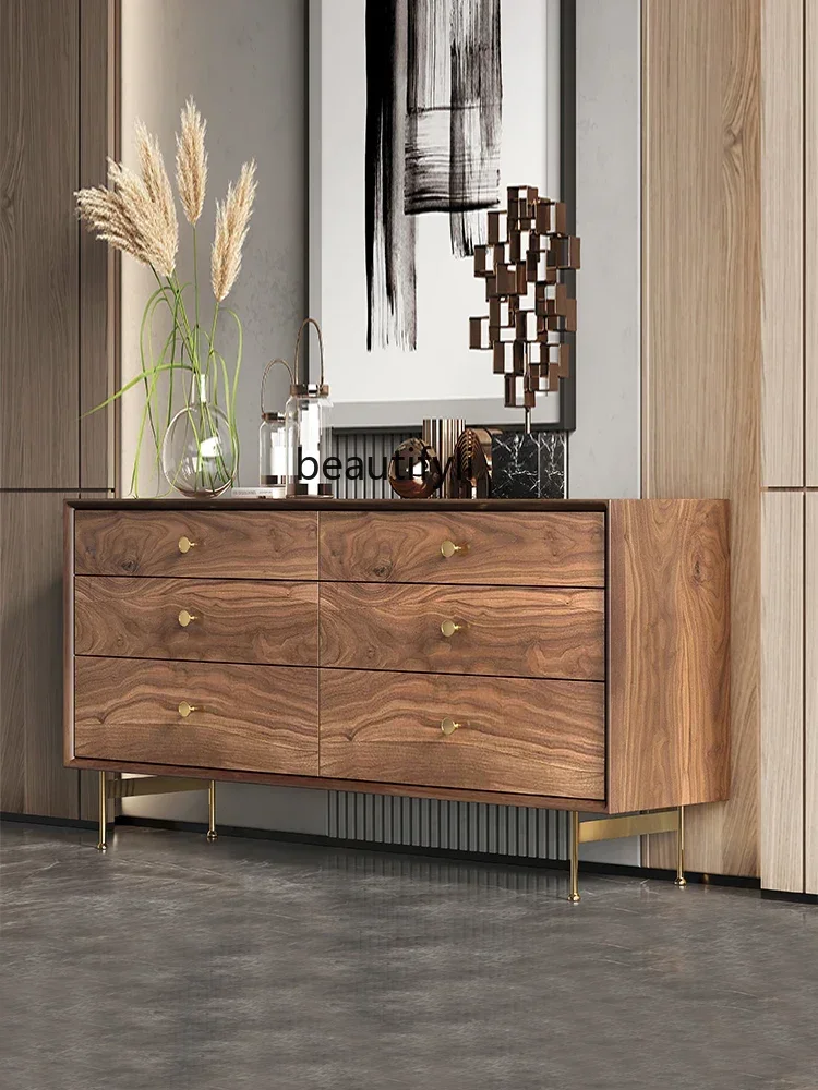 smt03 Nordic Solid Wood Chest of Six Drawers TV Bench for Bedroom Living Room Walnut Retro Storage Chest of Drawer
smt03 Nordic Solid Wood Chest of Six Drawers TV Bench for Bedroom Living Room Walnut Retro Storage Chest of Drawer
