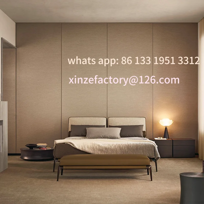 Customizable modern minimalist master bedroom double bed antique bedroom luxury wedding bed high fabric bed
Customizable modern minimalist master bedroom double bed antique bedroom luxury wedding bed high fabric bed