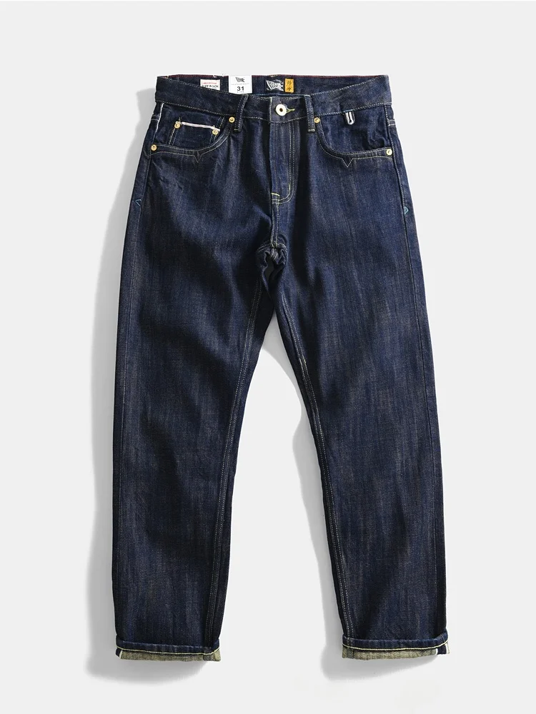 Heavyweight Vintage Pure Cotton Straight Leg Loose Waed Blue Jeans Men's Japanese Sle Casual Long Trousers Deep Blue
Heavyweight Vintage Pure Cotton Straight Leg Loose Waed Blue Jeans Men's Japanese Sle Casual Long Trousers Deep Blue