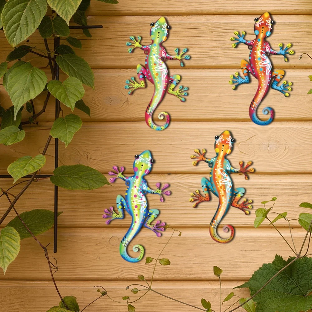 Colorful Geckos Garden Wall Art Fade-Resistant Finish Indoor Outdoor Use Lifetime Customer Support For Garden For Living Room
Colorful Geckos Garden Wall Art Fade-Resistant Finish Indoor Outdoor Use Lifetime Customer Support For Garden For Living Room