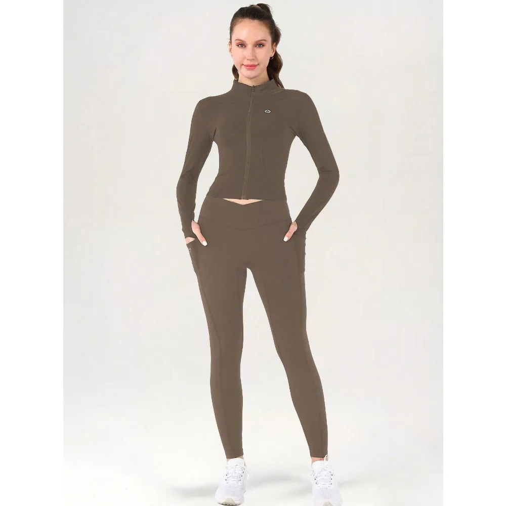 Spring And Summer Women's Solid Color Sportswear Set, Suitable For Yoga, Running, Exercise, Daily Wear, Pants Pocket
Spring And Summer Women's Solid Color Sportswear Set, Suitable For Yoga, Running, Exercise, Daily Wear, Pants Pocket
