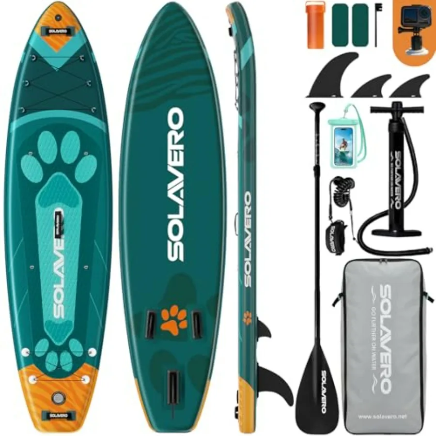 Inflatable Stand Up Paddle Board for adults and youth, PVC material, blue, extra wide stable design with non-slip EVA deck and
Inflatable Stand Up Paddle Board for adults and youth, PVC material, blue, extra wide stable design with non-slip EVA deck and