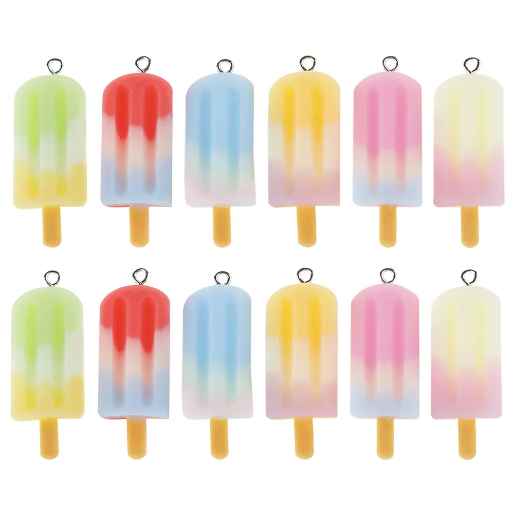 20 Pcs Ice Cream Popsicle Pendant Ornaments Charms for Crafts Ice- Shape Decorations Cute Jewelry Making Resin Mini
20 Pcs Ice Cream Popsicle Pendant Ornaments Charms for Crafts Ice- Shape Decorations Cute Jewelry Making Resin Mini