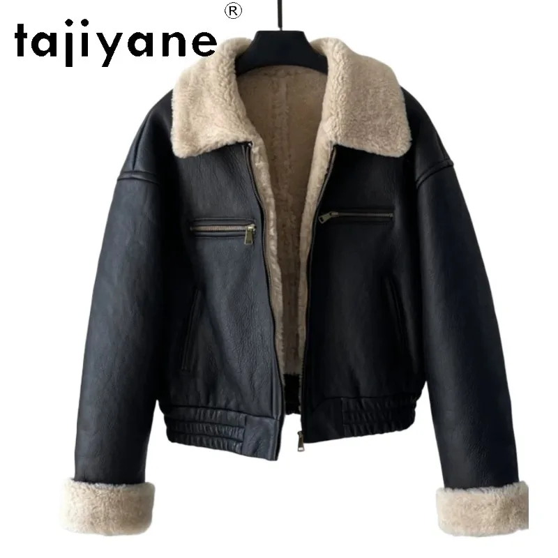 TAJIYANE Short Real Fur Coat Shearling Fur Jacket Motorcycle Coats Chic Clothes for Women Winter Coat Women Zipper Шуба Женская
TAJIYANE Short Real Fur Coat Shearling Fur Jacket Motorcycle Coats Chic Clothes for Women Winter Coat Women Zipper Шуба Женская