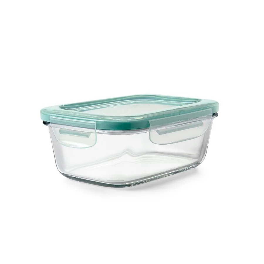 Smart Seal 3.5-Cup Rectangle Glass Food Storage Container, Teal
Smart Seal 3.5-Cup Rectangle Glass Food Storage Container, Teal