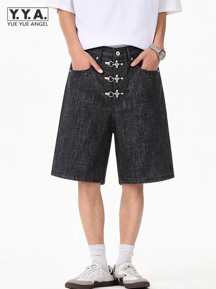 American Style Male Summer High Street Straight Pants Metal Buckle Trousers Fashion Casual Men Versatile Loose Fit Black Jeans
American Style Male Summer High Street Straight Pants Metal Buckle Trousers Fashion Casual Men Versatile Loose Fit Black Jeans