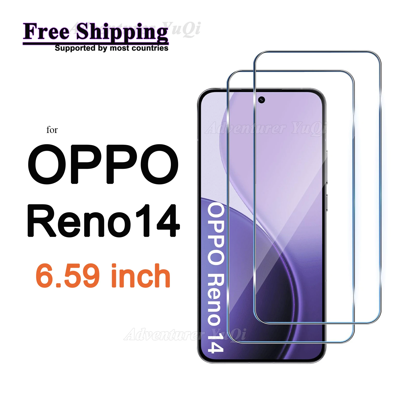 Screen Protector For OPPO Reno14 6.59 inch, Tempered Glass HD Crystal 9H High Aluminum Anti Scratch Case Friendly
Screen Protector For OPPO Reno14 6.59 inch, Tempered Glass HD Crystal 9H High Aluminum Anti Scratch Case Friendly