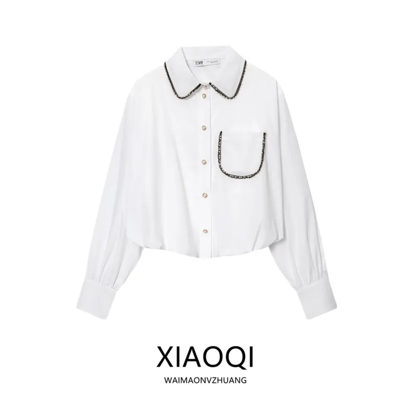 Осень 2023, новый женский дизайн Sense Long Sve, расшитый бисером ort irt, универсальный прямой крой, европейский Sle Faion, женский irt
Осень 2023, новый женский дизайн Sense Long Sve, расшитый бисером ort irt, универсальный прямой крой, европейский Sle Faion, женский irt