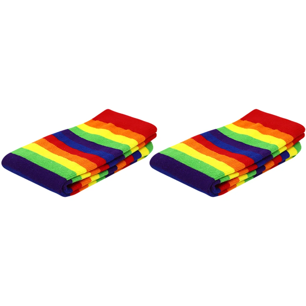 2 Pairs Children's Rainbow Stripe Socks Warmers Little Girl Clown Colorful Kids Stocking For High
2 Pairs Children's Rainbow Stripe Socks Warmers Little Girl Clown Colorful Kids Stocking For High