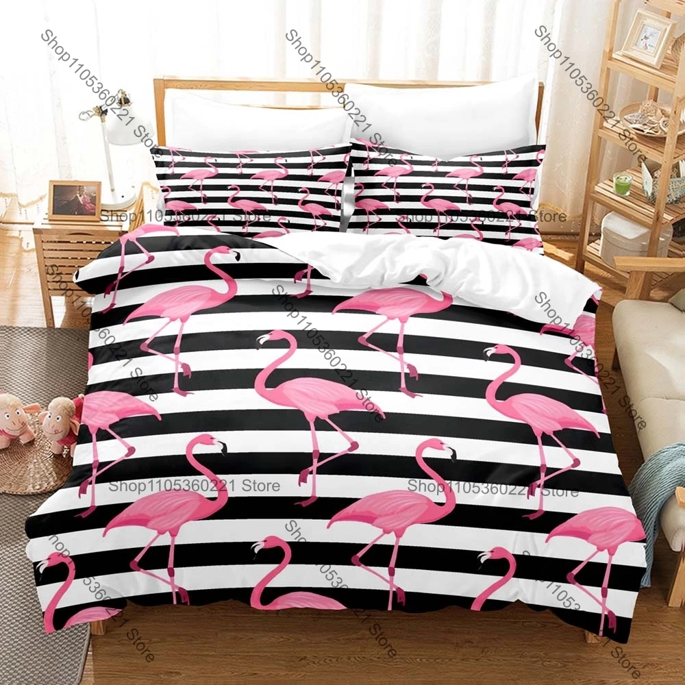 Personality Kawaii flamingo Three Piece Bedding Set Luxury Comforter Set with Queen King Size Including New animal pillowcase
Personality Kawaii flamingo Three Piece Bedding Set Luxury Comforter Set with Queen King Size Including New animal pillowcase