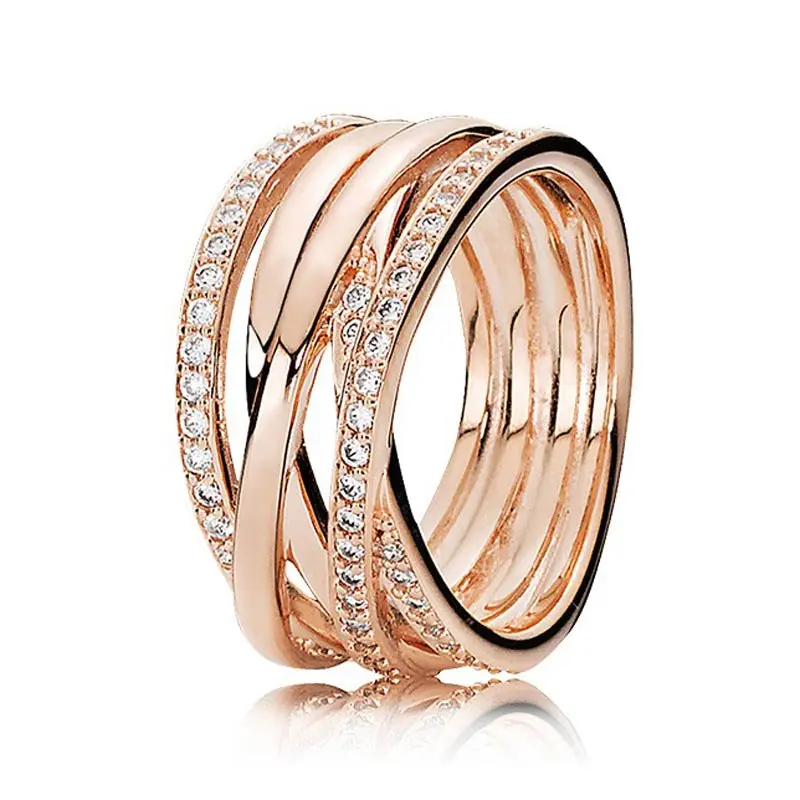 925 Sterling Silver pan Ring Rose Gold OPen work Eternity Entwined Crystal Ring For Women Wedding Gift Fine Jewelry
925 Sterling Silver pan Ring Rose Gold OPen work Eternity Entwined Crystal Ring For Women Wedding Gift Fine Jewelry