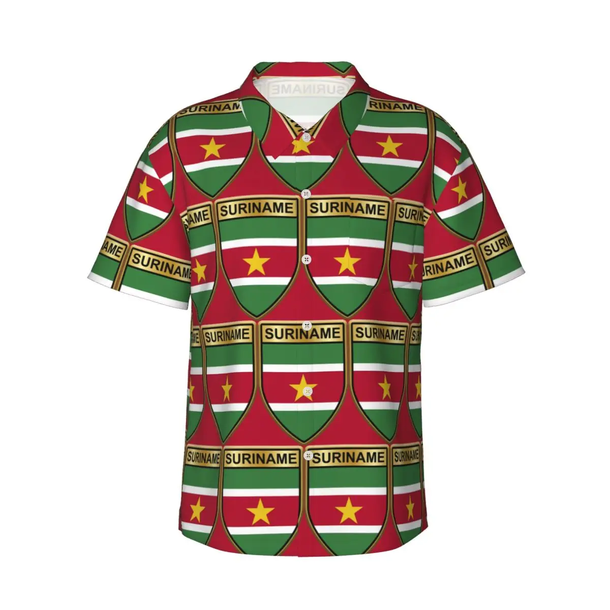 Suriname Flag Of Suriname Men's Shirts Hawaiian Short Sleeve Shirt Fashion Button Tops for Summer Beach
Suriname Flag Of Suriname Men's Shirts Hawaiian Short Sleeve Shirt Fashion Button Tops for Summer Beach