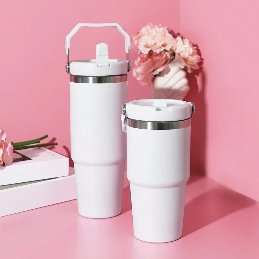 1pc Vacuum Tumbler with Lid Stainless Steel Portable Water Bottle with Dazzling Handle Insulated Tumbler Tote Handle 20/30OZ
1pc Vacuum Tumbler with Lid Stainless Steel Portable Water Bottle with Dazzling Handle Insulated Tumbler Tote Handle 20/30OZ