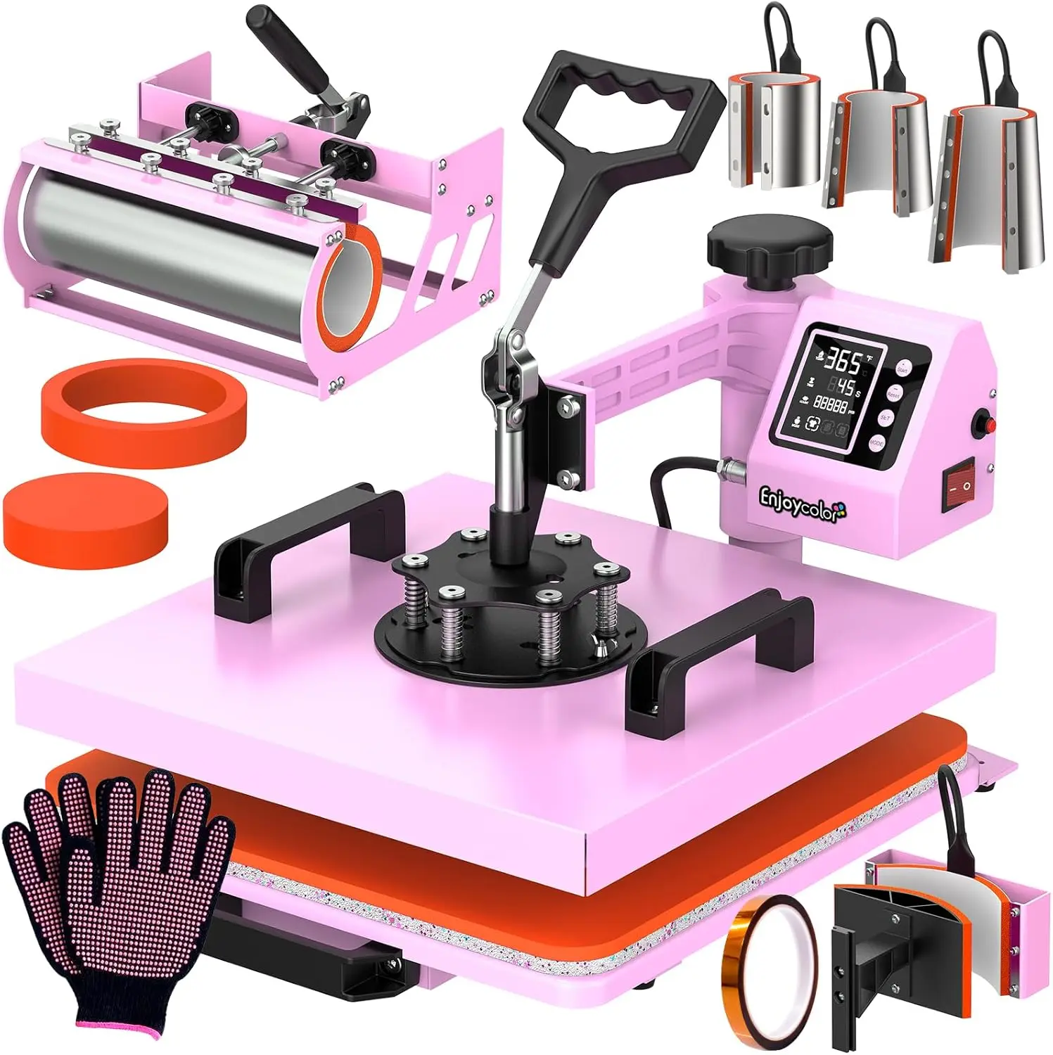 Pro 15x15 Heat Press with 30 OZ Tumbler Attachment 8in1 Combo Tumbler Heat Press for T Shirts Tumblers Glass Cans Mugs Hats
Pro 15x15 Heat Press with 30 OZ Tumbler Attachment 8in1 Combo Tumbler Heat Press for T Shirts Tumblers Glass Cans Mugs Hats