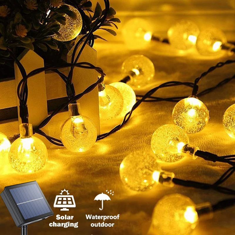 Solar String Lights Outdoor 60 Led Globe Lights with USB 8 Modes Waterproof Solar Powered Patio Light for Garden Party Decor
Solar String Lights Outdoor 60 Led Globe Lights with USB 8 Modes Waterproof Solar Powered Patio Light for Garden Party Decor