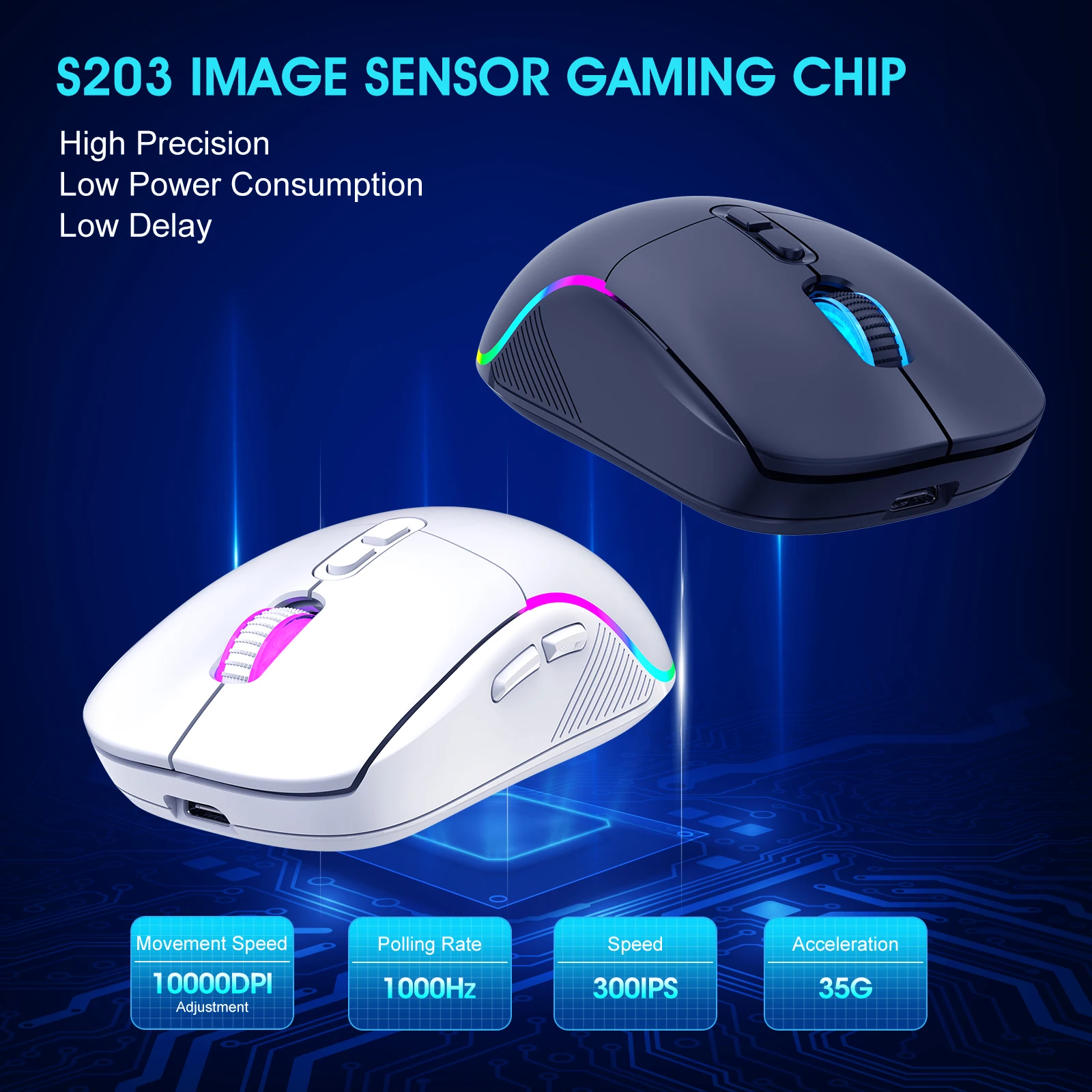 Tri-mode Mouse 2.4G Wireless/Bluetooth/Wired 6-speed DPI Adjustable 500mAh Battery RGB Lighting Esports Game Macro Office Mouse
Tri-mode Mouse 2.4G Wireless/Bluetooth/Wired 6-speed DPI Adjustable 500mAh Battery RGB Lighting Esports Game Macro Office Mouse