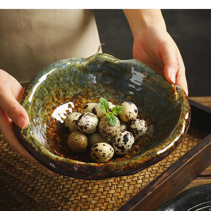 Ceramic Bowl Restaurant Irregular Fruit Salad Dessert Bowls Noodles Sashimi Household Tableware
Ceramic Bowl Restaurant Irregular Fruit Salad Dessert Bowls Noodles Sashimi Household Tableware