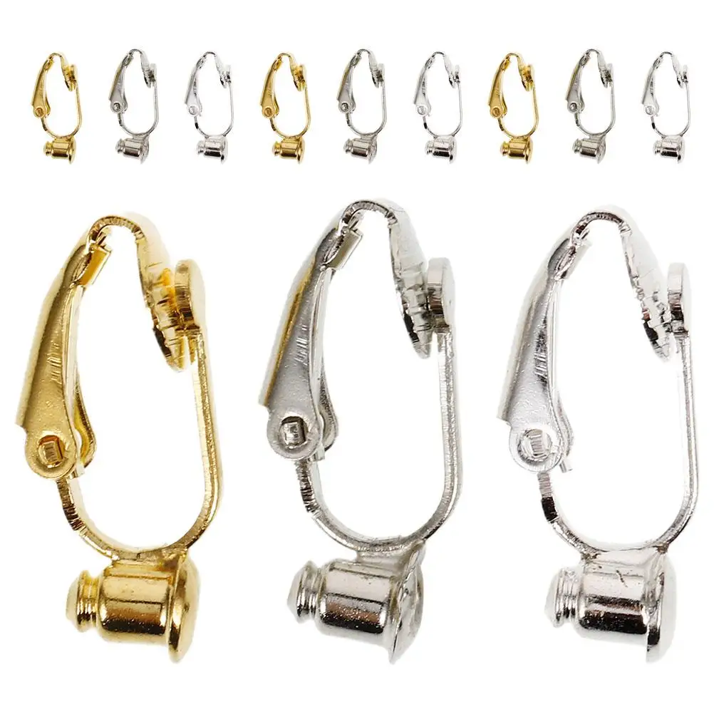 12 Pcs Earring Converter Clip Copper Non Pierced Supplies for Stud DIY Jewelry Making Clasps Craft Accessories
12 Pcs Earring Converter Clip Copper Non Pierced Supplies for Stud DIY Jewelry Making Clasps Craft Accessories