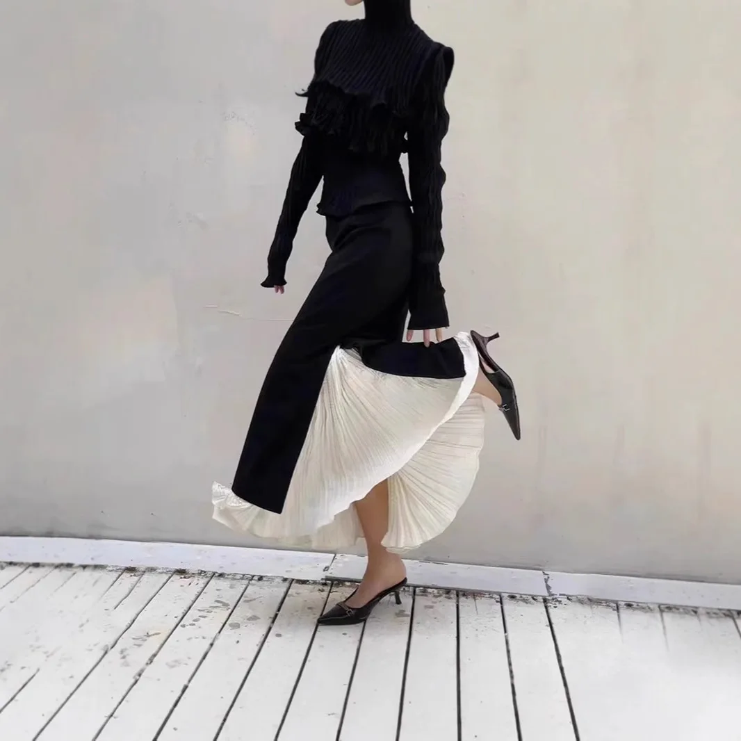 Новая весенняя стильная юбка нестандартной формы, американская уличная повседневная длинная юбка с высокой талией для похудения и боковым разрезом для женщин
Новая весенняя стильная юбка нестандартной формы, американская уличная повседневная длинная юбка с высокой талией для похудения и боковым разрезом для женщин