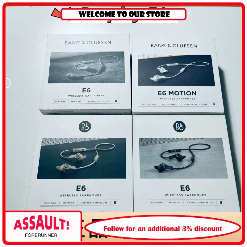 Beoplay E6 Wireless Bluetooth In-Ear Sports Earphones (Bo Earset Wireless Bluetooth Earphones - Only Unboxed)
Beoplay E6 Wireless Bluetooth In-Ear Sports Earphones (Bo Earset Wireless Bluetooth Earphones - Only Unboxed)